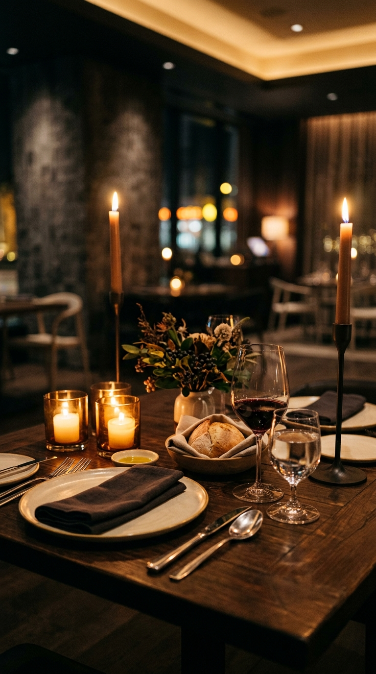 Carefully selected elements define the evening.